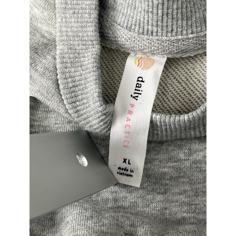 Anthropologie Daily Practice Tiered Lounge Midi Dress XL Gray Day Dress Casual - Picture 9 of 11